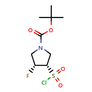tert-butyl (3S,4R)-3-chlorosulfonyl-4-fluoro-pyrrolidine-1-carboxylate