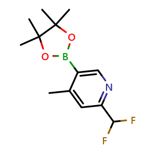 2-(difluoromethyl)-4-methyl-5-(4,4,5,5-tetramethyl-1,3,2-dioxaborolan-2-yl)pyridine