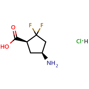 (1S,4S)-4-amino-2,2-difluoro-cyclopentanecarboxylic acid hydrochloride