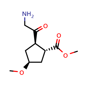 methyl (1R,2R,4S)-2-(2-aminoacetyl)-4-methoxy-cyclopentanecarboxylate