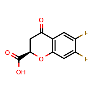 (2R)-6,7-difluoro-4-oxo-chromane-2-carboxylic acid