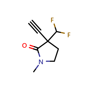 3-(difluoromethyl)-3-ethynyl-1-methyl-pyrrolidin-2-one