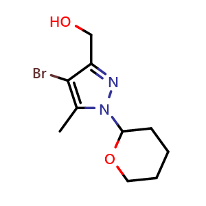 (4-bromo-5-methyl-1-tetrahydropyran-2-yl-pyrazol-3-yl)methanol