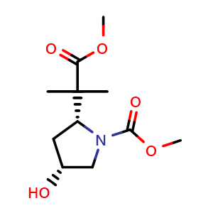 methyl (2R,4R)-4-hydroxy-2-(2-methoxy-1,1-dimethyl-2-oxo-ethyl)pyrrolidine-1-carboxylate
