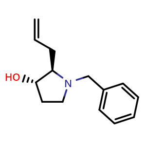 trans-2-allyl-1-benzyl-pyrrolidin-3-ol