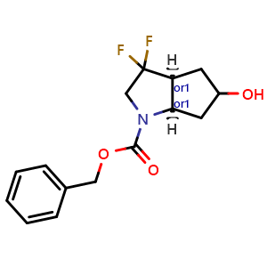 benzyl cis-3,3-difluoro-5-hydroxy-2,3a,4,5,6,6a-hexahydrocyclopenta[b]pyrrole-1-carboxylate