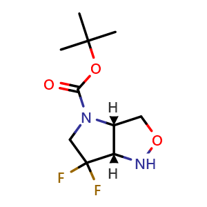 tert-butyl cis-6,6-difluoro-3,3a,5,6a-tetrahydro-1H-pyrrolo[3,2-c]isoxazole-4-carboxylate