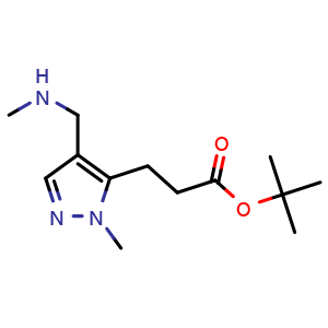 tert-butyl 3-[2-methyl-4-(methylaminomethyl)pyrazol-3-yl]propanoate