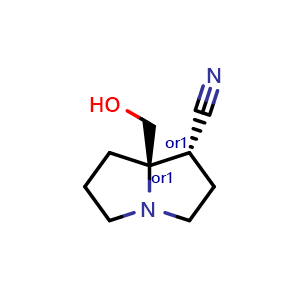 rel-(1R,7aR)-7a-(hydroxymethyl)hexahydro-1H-pyrrolizine-1-carbonitrile