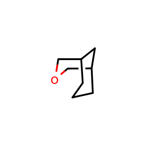 Chemical structure of 3-oxabicyclo[3.3.1]nonane , CAS 280-71-7, AChemBlock U134581