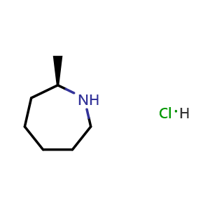 Chemical structure of (2R)-2-methylazepane hydrochloride , CAS 331994-00-4, AChemBlock U134620