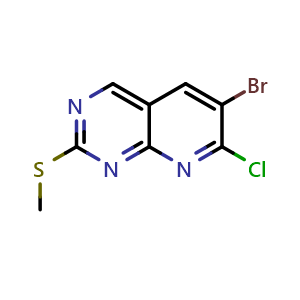 6-bromo-7-chloro-2-methylsulfanyl-pyrido[2,3-d]pyrimidine