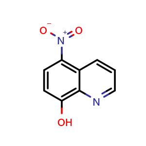 Chemical structure of 5-nitroquinolin-8-ol , CAS 4008-48-4, AChemBlock U134651