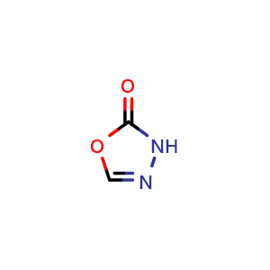Chemical structure of 3H-1,3,4-oxadiazol-2-one , CAS 51517-09-0, AChemBlock U134687