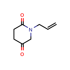 Chemical structure of 1-allylpiperidine-2,5-dione , CAS 564484-67-9, AChemBlock U134708