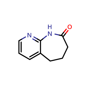 Chemical structure of 5,6,7,9-tetrahydropyrido[2,3-b]azepin-8-one , CAS 67046-22-4, AChemBlock U134765