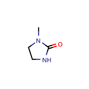 Chemical structure of 1-methylimidazolidin-2-one , CAS 694-32-6, AChemBlock U134773