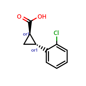 trans-2-(2-chlorophenyl)cyclopropane-1-carboxylic acid