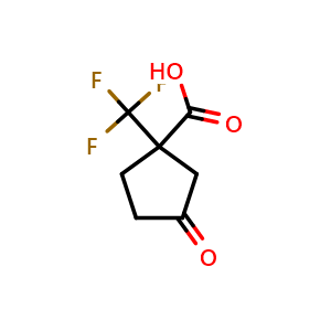 3-oxo-1-(trifluoromethyl)cyclopentanecarboxylic acid