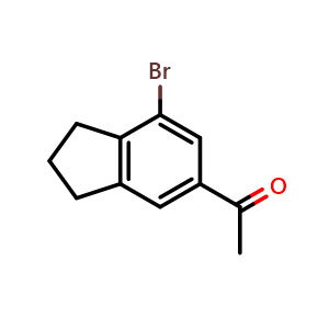 1-(7-bromoindan-5-yl)ethanone