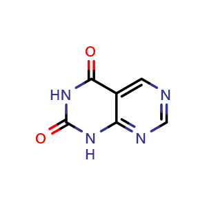 Chemical structure of 1H-pyrimido[4,5-d]pyrimidine-2,4-dione , CAS 89891-00-9, AChemBlock U134905