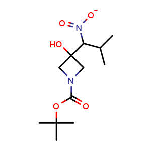 tert-butyl 3-hydroxy-3-(2-methyl-1-nitro-propyl)azetidine-1-carboxylate