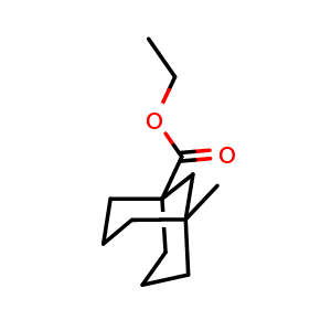 Chemical structure of ethyl 5-methylbicyclo[3.3.1]nonane-1-carboxylate , CAS 94609-05-9, AChemBlock U134954