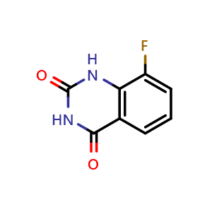 Chemical structure of 8-fluoro-1,2,3,4-tetrahydroquinazoline-2,4-dione , CAS 959236-96-5, AChemBlock U134964