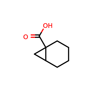 Chemical structure of norcarane-1-carboxylic acid , CAS 96259-65-3, AChemBlock U134966