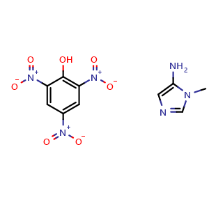 Chemical structure of 5-Amino-1-methylimidazole Picrate , CAS 99058-66-9, AChemBlock U134992