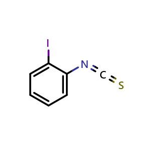 Chemical structure of 2-Iodophenyl Isothiocyanate , CAS 98041-44-2, AChemBlock U135001