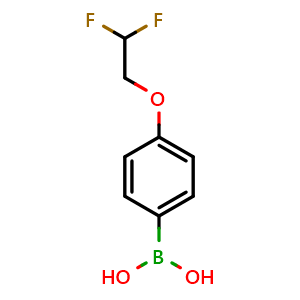 Chemical structure of 4-(2,2-Difluoroethoxy)phenylboronic acid , CAS 958453-65-1, AChemBlock U135031