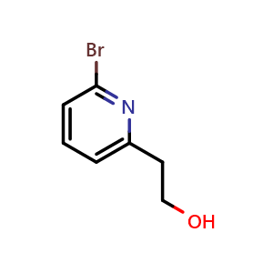 Chemical structure of 2-Bromo-6-(2-hydroxyethyl)pyridine , CAS 955370-07-7, AChemBlock U135044