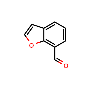 Chemical structure of Benzofuran-7-carbaldehyde , CAS 95333-14-5, AChemBlock U135051