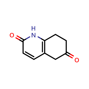 Chemical structure of 7,8-Dihydroquinoline-2,6(1H,5H)-dione , CAS 944902-15-2, AChemBlock U135098