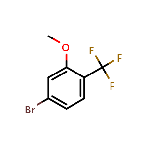Chemical structure of 4-Bromo-2-methoxybenzotrifluoride , CAS 944805-63-4, AChemBlock U135103