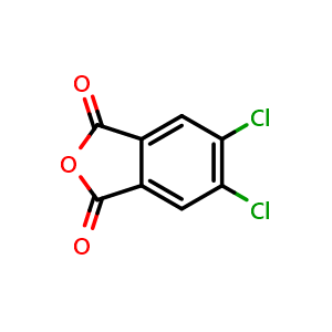 Chemical structure of 4,5-Dichlorophthalic Anhydride , CAS 942-06-3, AChemBlock U135122