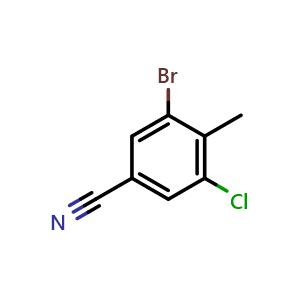3-Bromo-5-chloro-4-methylbenzonitrile