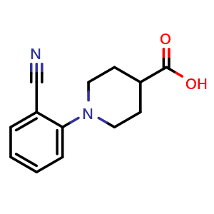 1-(2-Cyanophenyl)piperidine-4-carboxylic acid