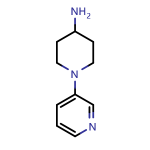 Chemical structure of 4-Amino-1-(3-pyridyl)piperidine , CAS 933760-08-8, AChemBlock U135164