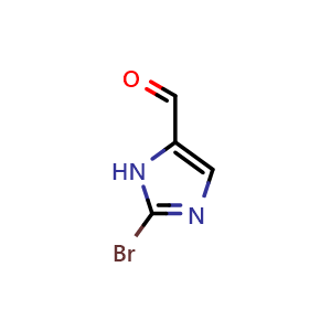Chemical structure of 2-Bromoimidazole-5-carbaldehyde , CAS 933690-26-7, AChemBlock U135171