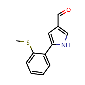 5-[2-(Methylthio)phenyl]-1H-pyrrole-3-carbaldehyde
