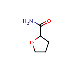 Chemical structure of Tetrahydrofuran-2-carboxamide , CAS 91470-28-9, AChemBlock U135240