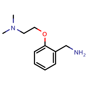 Chemical structure of 2-[2-(Dimethylamino)ethoxy]benzylamine , CAS 91215-97-3, AChemBlock U135261
