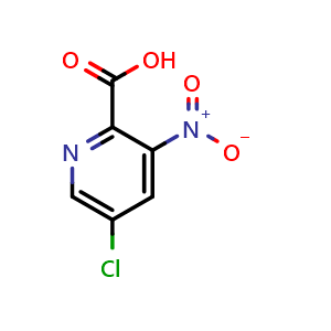 Chemical structure of 5-chloro-3-nitro-pyridine-2-carboxylic acid , CAS 899423-94-0, AChemBlock U135327