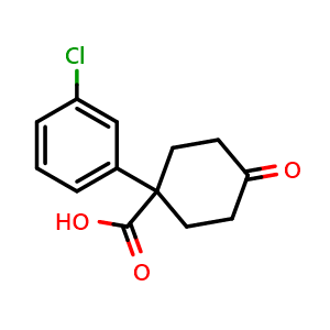 1-(3-chlorophenyl)-4-oxocyclohexanecarboxylic acid