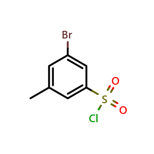 Chemical structure of 3-bromo-5-methylbenzene-1-sulfonyl chloride , CAS 885520-33-2, AChemBlock U135440