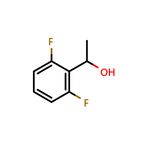 Chemical structure of 1-(2,6-Difluorophenyl)ethanol , CAS 87327-65-9, AChemBlock U135513