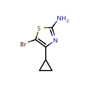2-Amino-5-bromo-4-cyclopropylthiazole