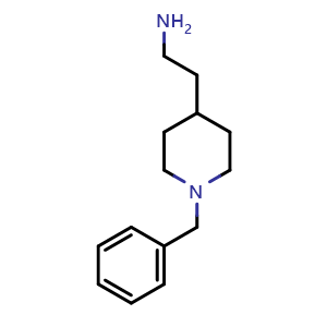 Chemical structure of 2-(1-Benzyl-4-piperidyl)ethylamine , CAS 86945-25-7, AChemBlock U135532